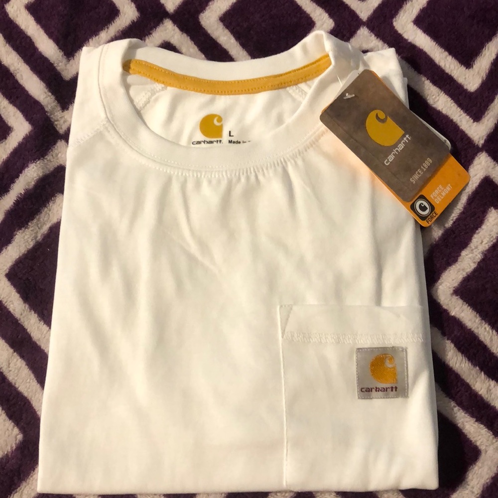 Carhartt shirt White Large Regular Men new